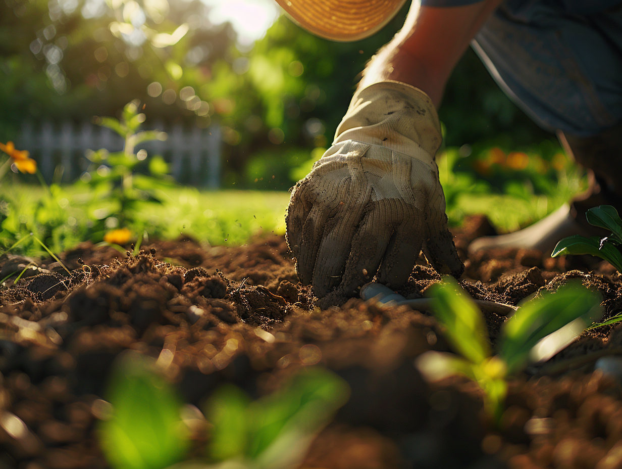 Préparation de la terre argileuse pour un gazon parfait Clic Garden