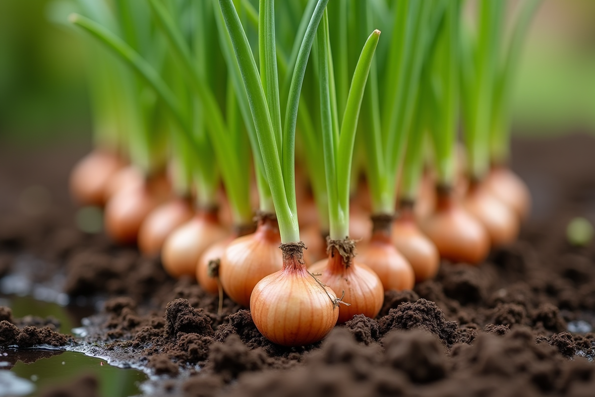 oignons cultivés