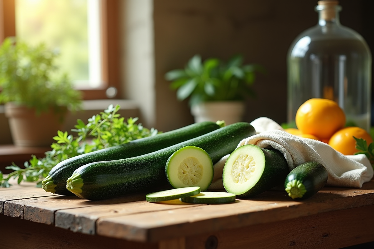 courgettes fraîches