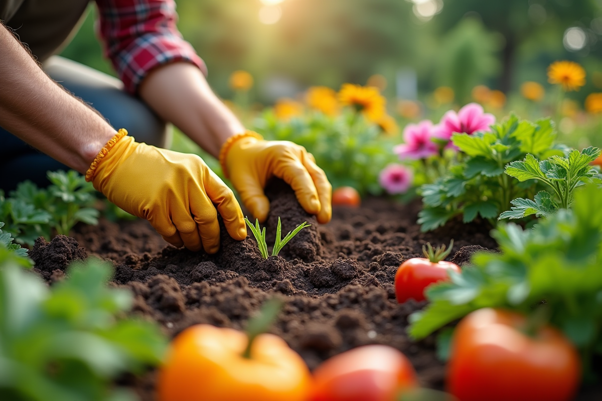 potager fleuri