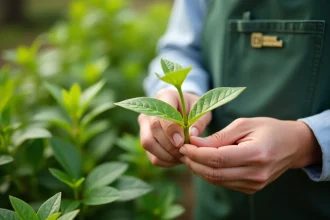 Boutures de camérisier en pleine préparation dans un jardin